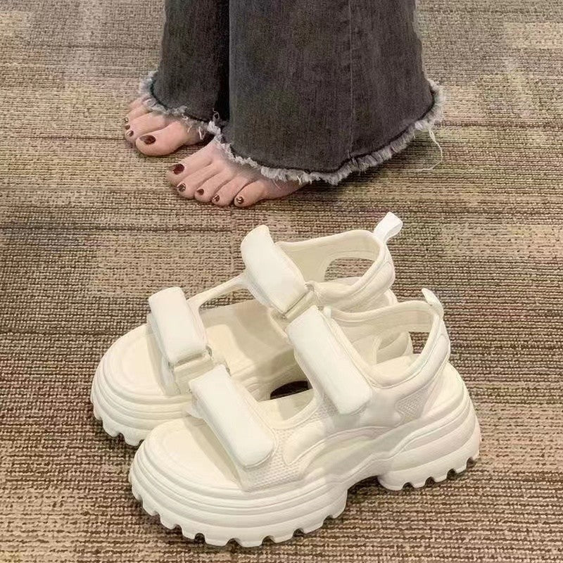 Damen Sportliche Sandalen mit verstellbaren Klettverschlüssen R&B