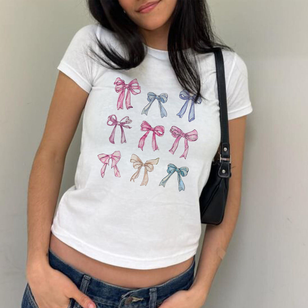 Damen T-Shirt mit verziertem Herz-Motiv R&B