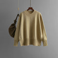 Damen Oversized Strickpullover mit Rippenbund R&B
