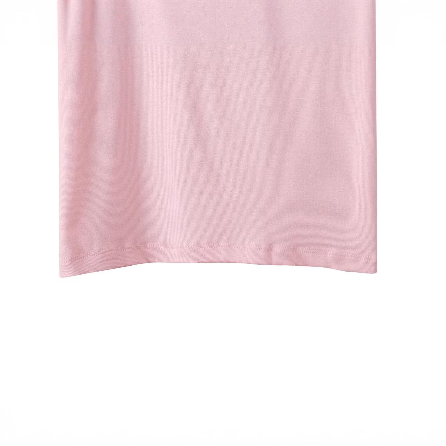 Damen lässiges Baumwoll-Crop-Top mit auffälligem Druck R&B
