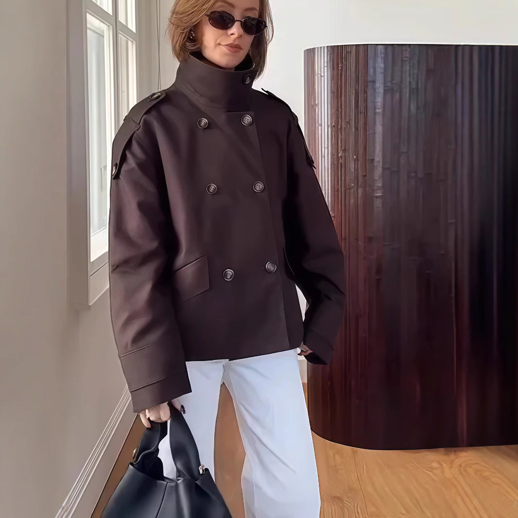Damen modische und funktionale Trenchjacke R&B