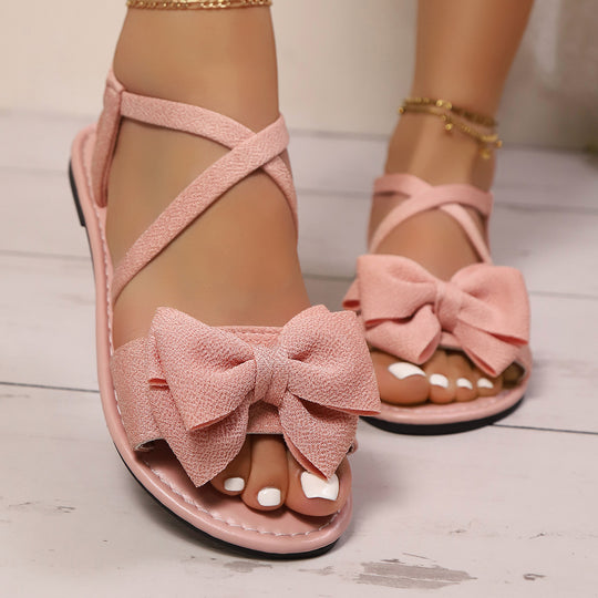 Damen Riemensandalen mit dekorativem Schleifendetail und komfortabler Sohle R&B