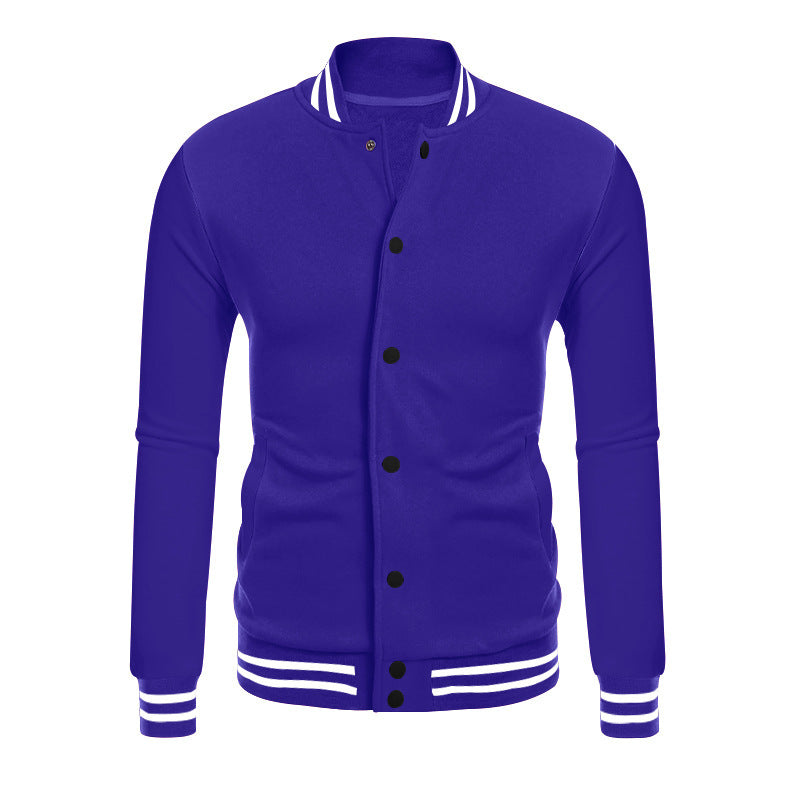 Herren Sportjacke mit kontrastierenden Bündchen und modernen Druckknöpfen R&B