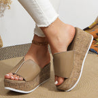 Damen Komfortable Keilsandalen mit ergonomischem Fußbett