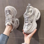 Damen Sportliche Chunky Sneakers mit atmungsaktiver Mesh-Oberfläche und komfortabler Dämpfung