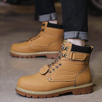 Damen robuste Schnürstiefel mit wasserdichtem Obermaterial