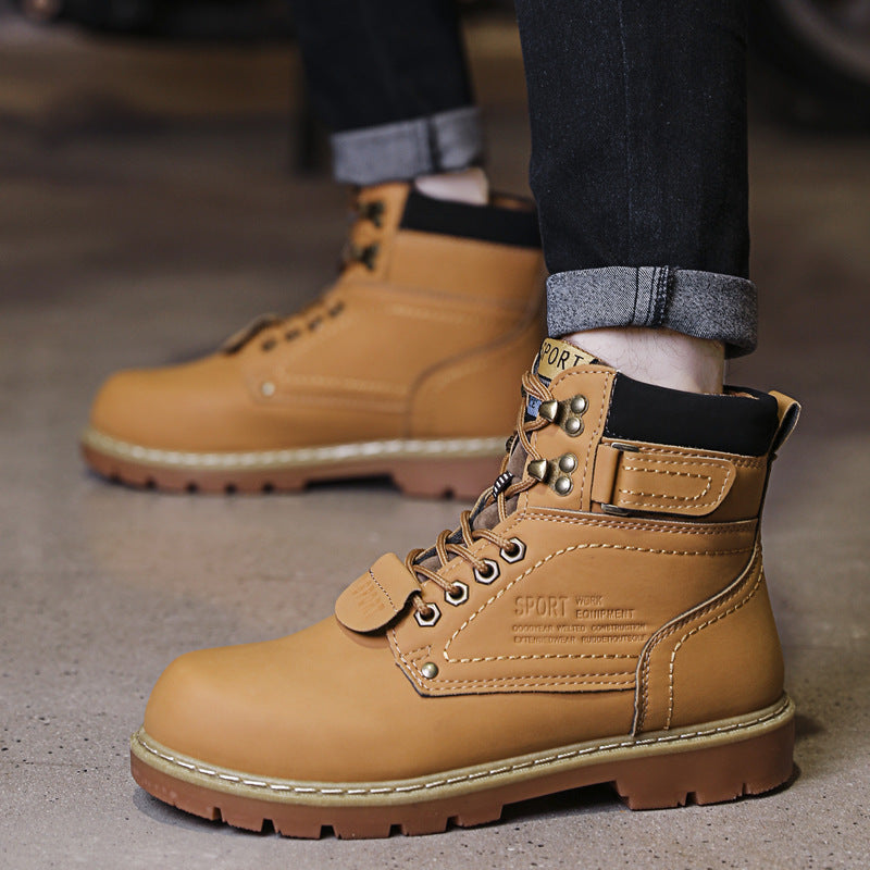 Damen robuste Schnürstiefel mit wasserdichtem Obermaterial