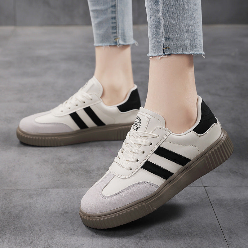 Damen Sportliche Sneakers mit Retro-Inspiration und griffiger Sohle