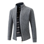 Herren modische Strickjacke mit hohem Kragen und hohem Komfort R&B