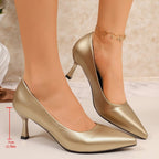 Damen Elegante High-Heel Pumps mit spitz zulaufendem Design R&B