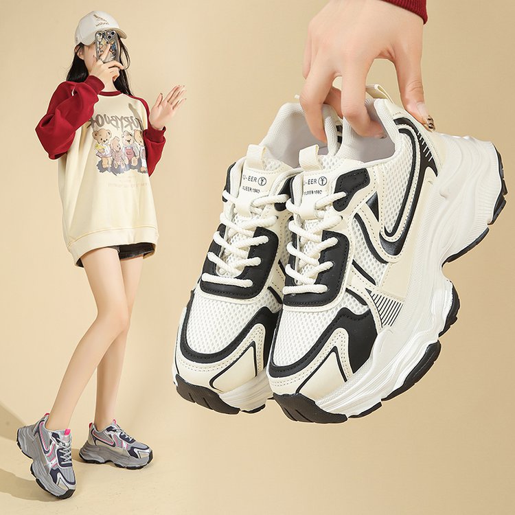 Damen Sportliche Lauf-Sneaker mit atmungsaktivem Mesh und gepolsterter Sohle R&B