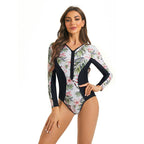 Damen Surfanzug mit floralem Muster und sportlichem Schnitt R&B