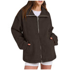 Damen Gemütlicher Fleece-Hoodie R&B