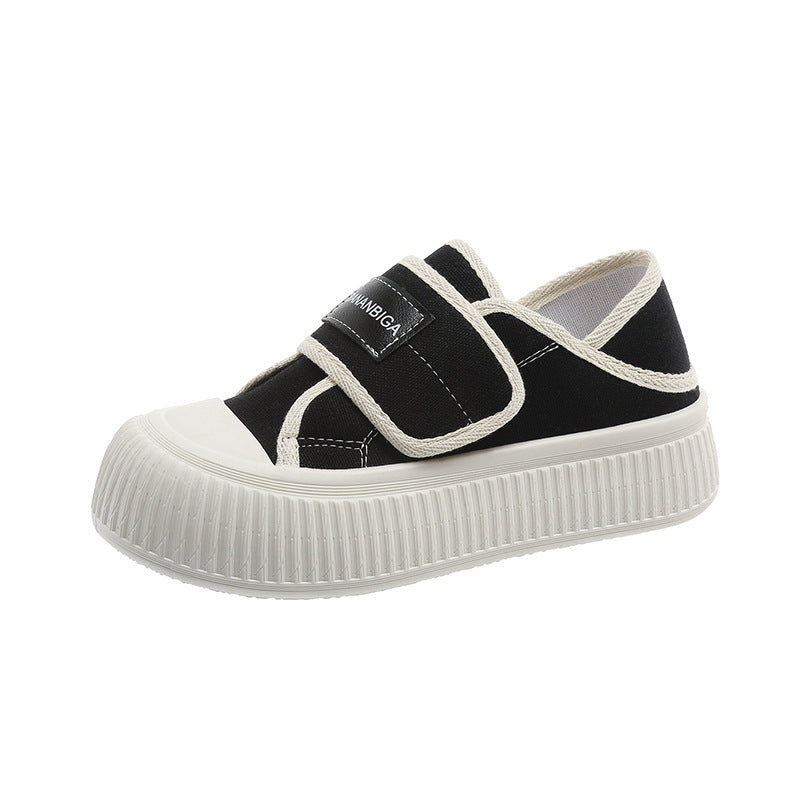 Damen Sneakers mit verstellbarem Klettverschluss und dämpfender Plateau-Sohle R&B