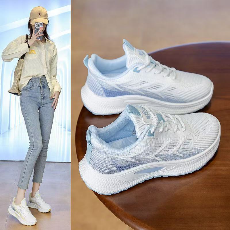 Damen Sportliche Lauf-Sneaker mit atmungsaktiver Oberflächenstruktur R&B