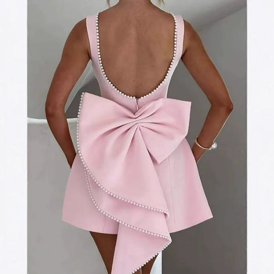 Damen A-Linien Cocktailkleid mit Perlenverzierung R&B