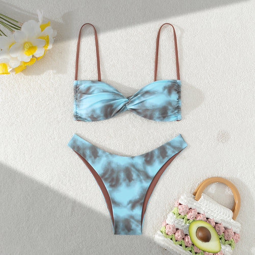 Damen Bikini-Set mit romantischem Twist-Design R&B