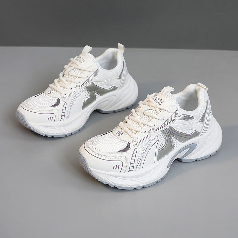 Damen Sportliche Sneakers mit atmungsaktiver Mesh-Oberfläche und stoßdämpfender Laufsohle R&B