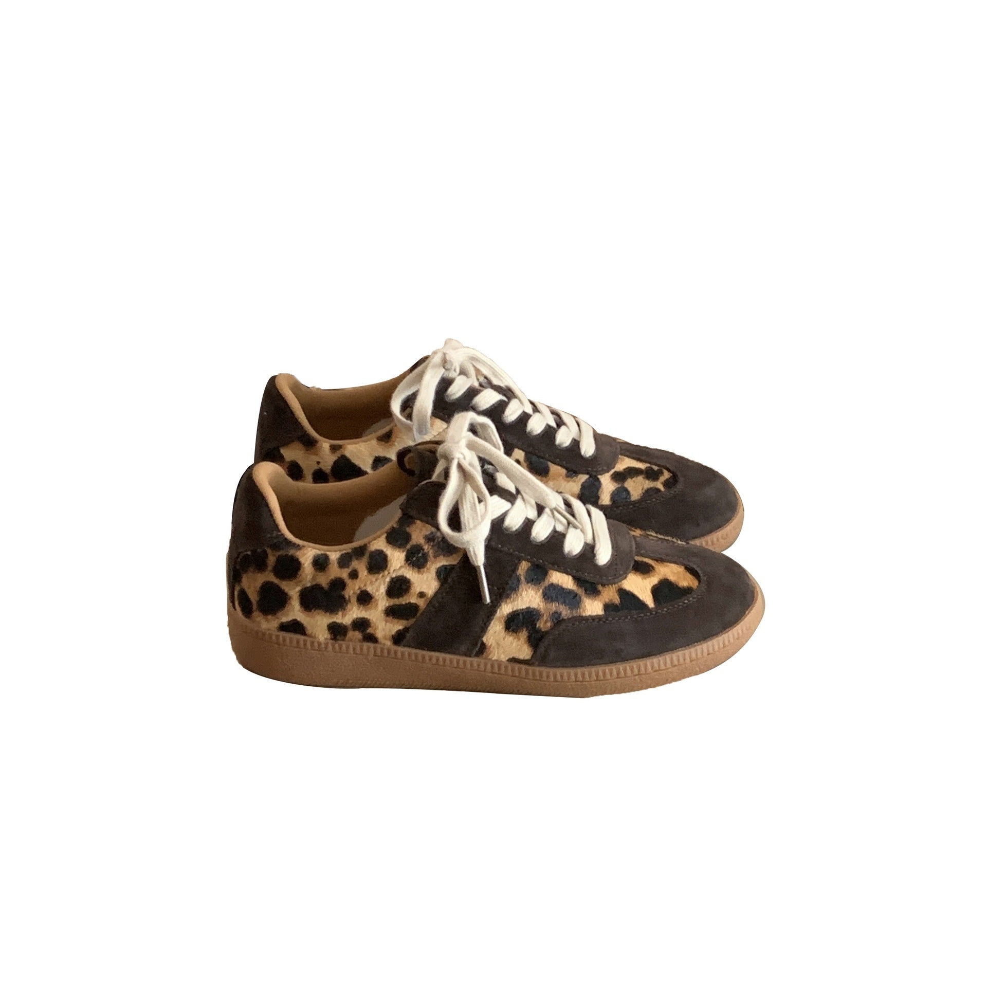 Damen modische Sneaker im zeitlosen Leo-Muster mit weichem Obermaterial