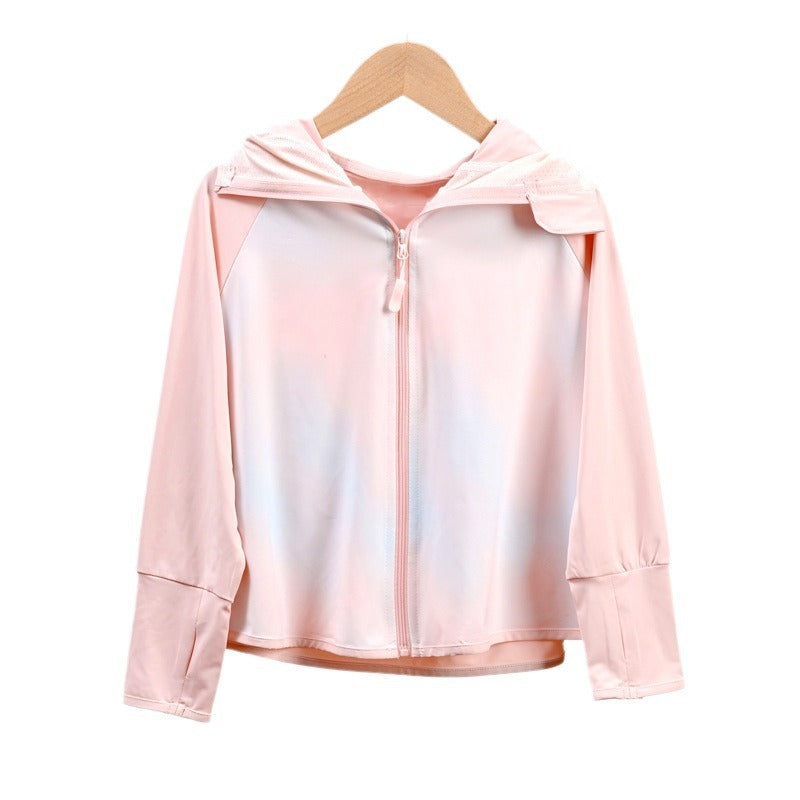 Damen atmungsaktive Sonnenschutzjacke mit Reißverschluss R&B
