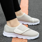 Damen Atmungsaktive Slip-On Sneakers mit elastischem Riemen R&B