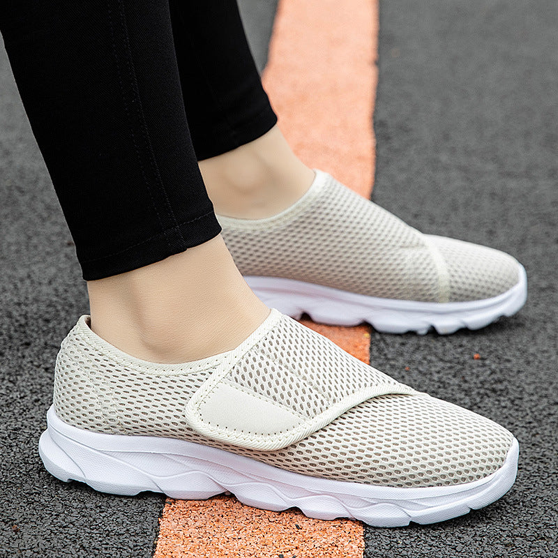 Damen Atmungsaktive Slip-On Sneakers mit elastischem Riemen R&B