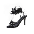 Damen elegante transparente High Heels mit floralem Design R&B