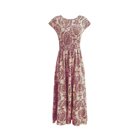 Damen Maxikleid mit floralem Muster und taillierter Passform R&B