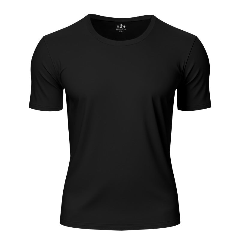 Herren nan leichtes Kurzarm-Funktionsshirt mit Rundhalsausschnitt schnelltrocknendem Stretchgewebe und flachen Nähten R&B