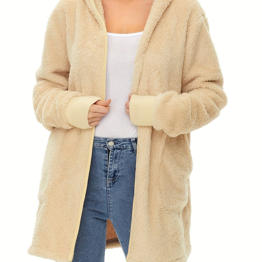 Damen weicher Fleece-Mantels R&B
