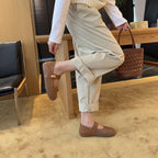 Damen Modische Ballerinas mit dekorativer Schnalle und Netzdesign