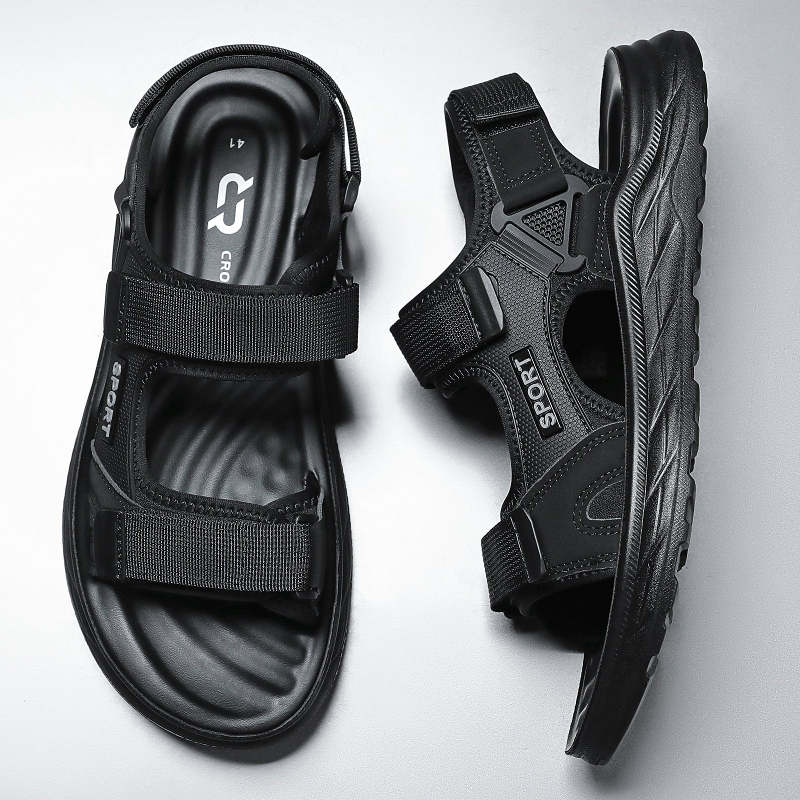 Damen Sportliche Sandalen mit verstellbaren Riemen und rutschfester Sohle
