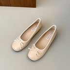 Damen Ballerinas mit dekorativer Schleifenapplikation und komfortablem Fußbett R&B