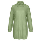 Damen Strickkleid mit hohem Kragen R&B