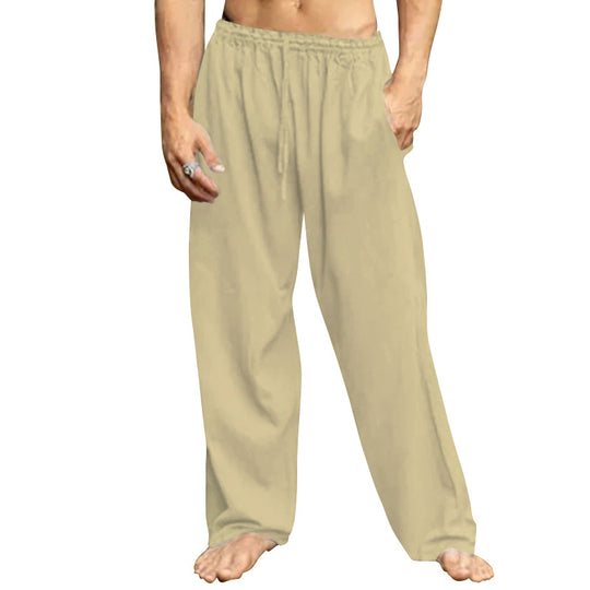 Herren bequeme Freizeit-Hose mit elastischem Bund und seitlichen Eingrifftaschen R&B