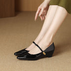 Damen elegante Slingback-Ballerinas mit modischem Riemchen