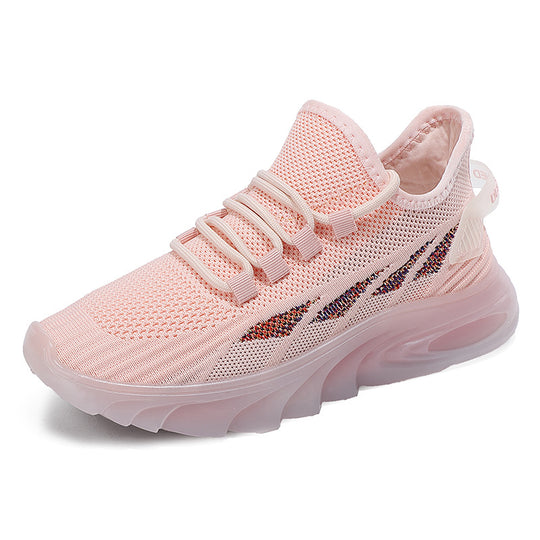 Damen Sportliche Freizeit Sneakers mit atmungsaktiver Mesh-Oberfläche und dämpfender Sohle R&B