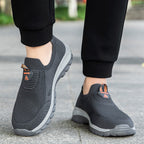Damen Komfortable Slip-On Sneakers mit flexiblem Strickoberteil R&B