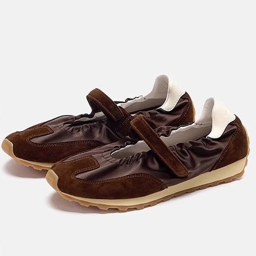 Damen Bequeme Mokassins mit verstellbarem Riemen und rutschfester Sohle R&B