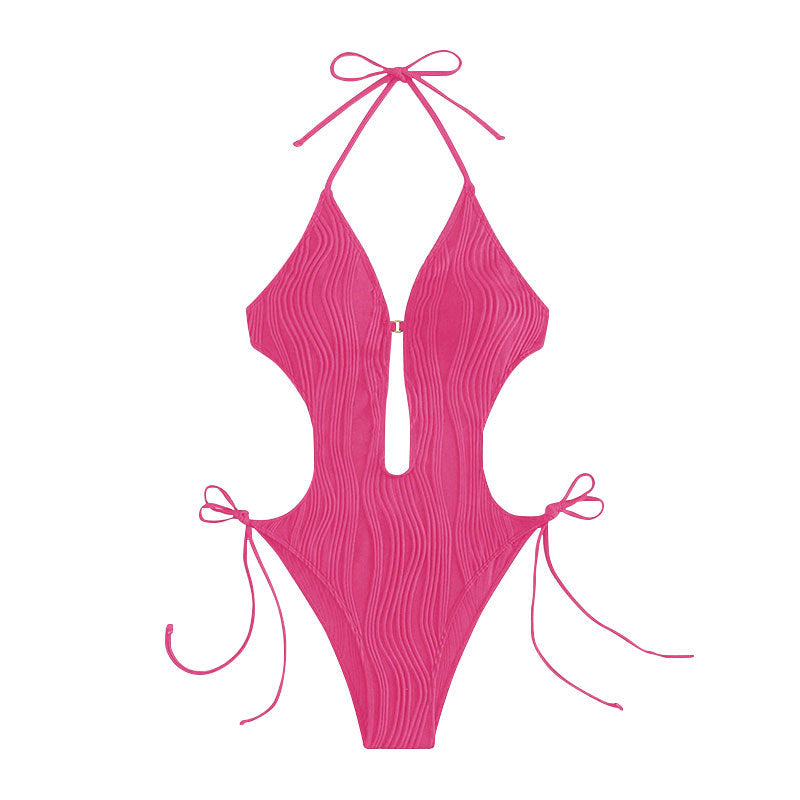 Damen Einteiliger Badeanzug mit raffiniertem Cut-Out-Design R&B