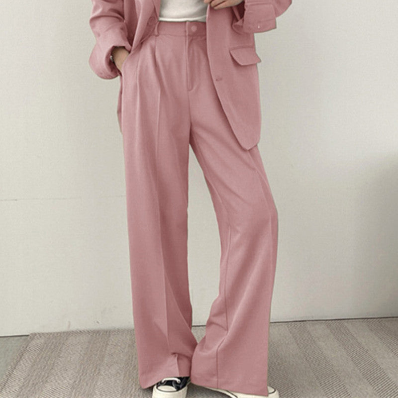 Damen elegantes Blazer-Set mit weitem Schnitt R&B