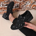 Damen Glitzernde Mokassins mit funkelnden Pailletten R&B
