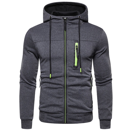 Damen Sportliche Kapuzenjacke mit praktischen Taschen und stylischen Reißverschluss R&B