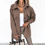 Damen modische Overshirtjacke R&B