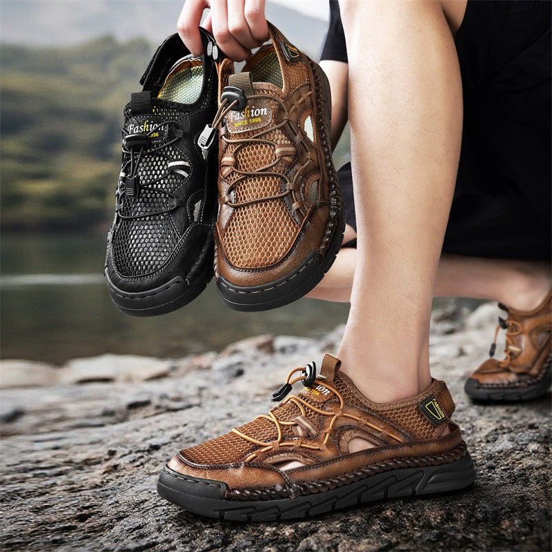 Herren Atmungsaktive Freizeitsandalen mit innovativem Schnellschnürsystem R&B