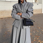 Damen Oversized Wollblazer im Smart-Casual-Stil R&B