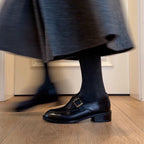 Damen elegante Mokassins mit Schnallenverzierung