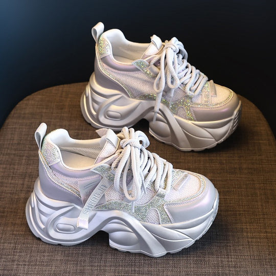 Damen Chunky Sneakers mit futuristischem Design und atmungsaktivem Obermaterial R&B