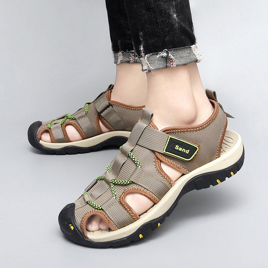 Herren Freizeit-Sandalen mit praktischem Klettverschluss und rutschfester Sohle R&B