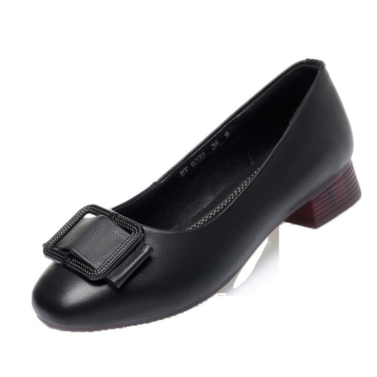 Damen Komfortable und elegante Ballerinas mit modischem Schnallen-Detail R&B